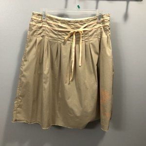 tan and orange Old Navy skirt size 4